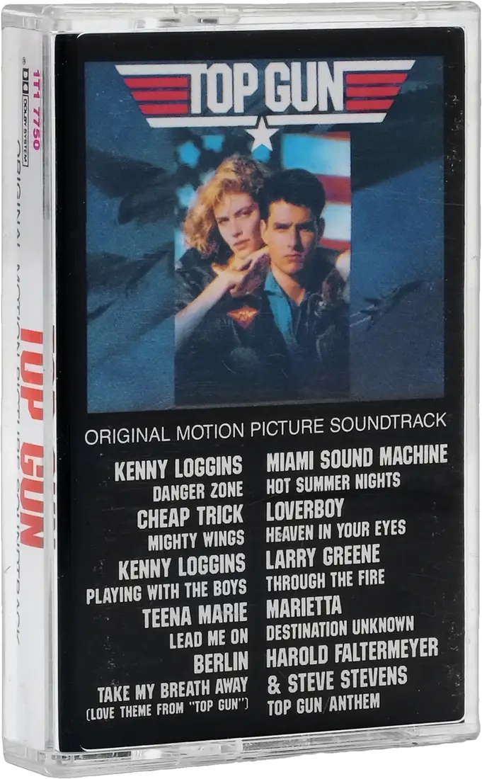 The Top Gun original motion picture soundtrack on cassette.