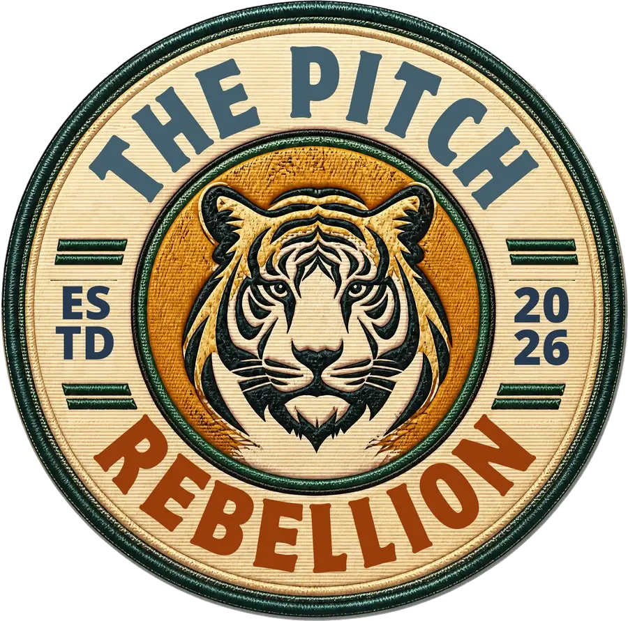 The Pitch Rebellion patch — a tiger, established 2026